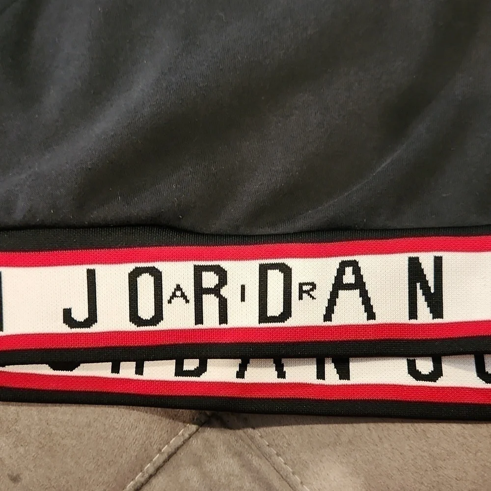 [Air Jordan] Black, White & Red Hoodie - Size S